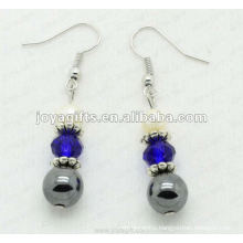 Magnetic Hematite Round Beads Earrings